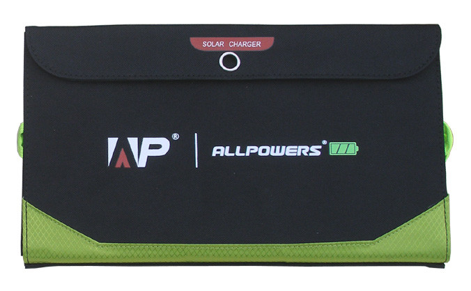 Портативна сонячна батарея ALLPOWERS AP-SP-002 (21Вт + Powerbank 10000мА) - фото 1 - id-p1752131289