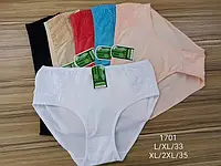 Трусики однотонные с кружевом, р. L-XL(48-50)