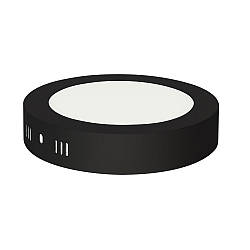 Світильник круглий накладний 18W 6400k CAROLINE чорний