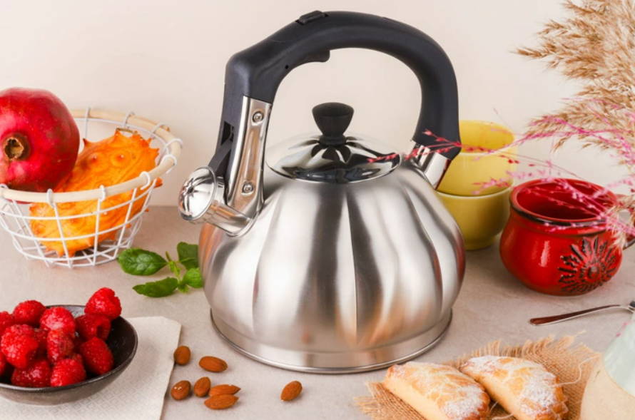 Чайник зі свистком із неіржавкої сталі 3 л Edenberg EB-8826  ⁇  Свистий чайник, фото 1