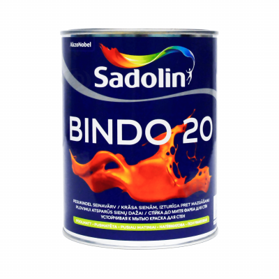 SADOLIN Bindo 20, напвматова стійка до миття латексна фарба для стін SADOLIN, фото 2