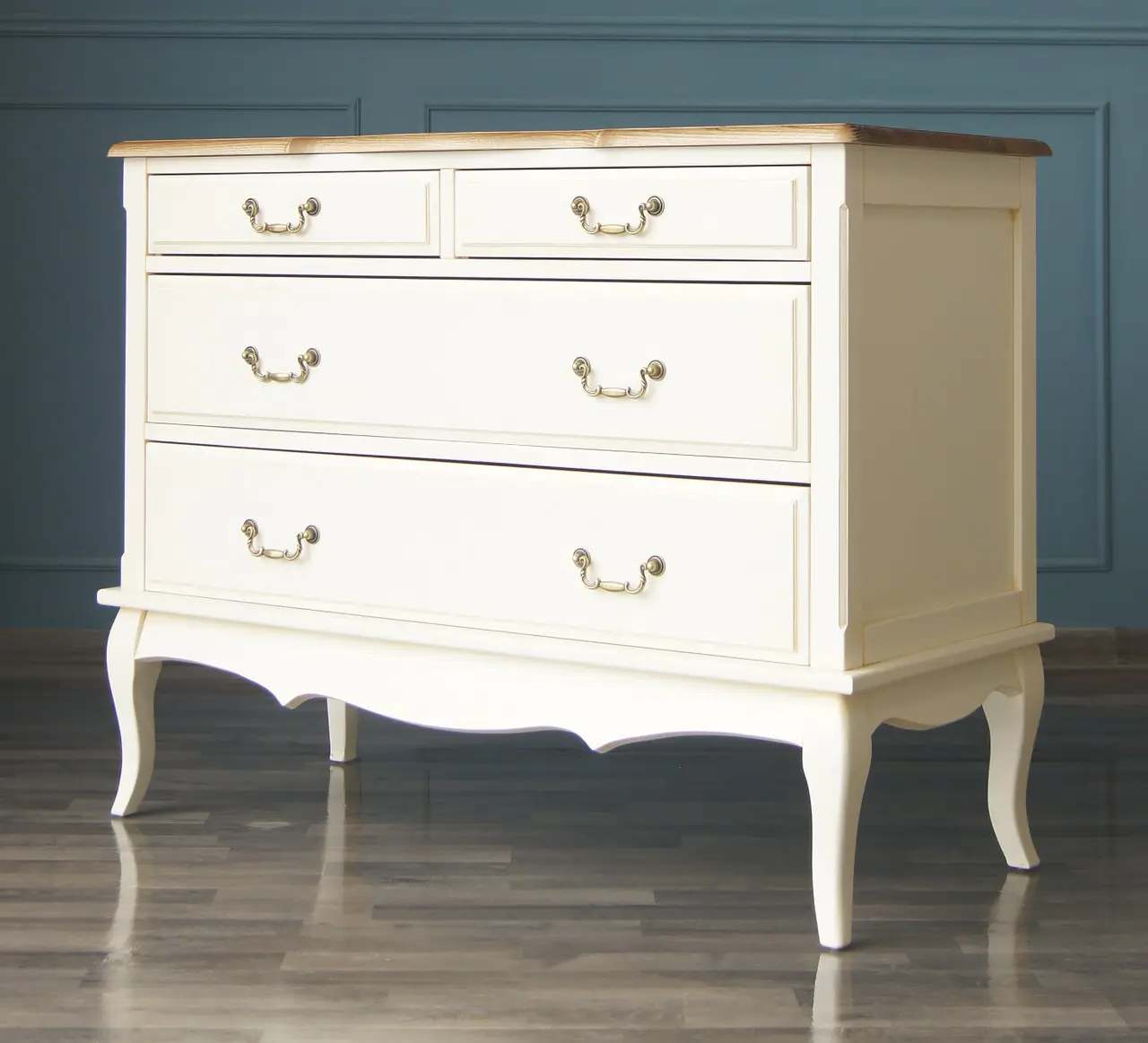 Комод на чотири скриньки "Моне" з натурального дерева клен, фото 1