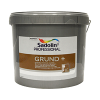 SADOLIN Grund+, грунтувальна фарба для стін та стель матова біла, 10л