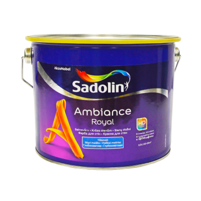 SADOLIN Ambiance Royal, глибокоматова фарба для стін із високою стійкістю до миття, SADOLIN