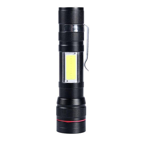 Ручний ліхтарик USB Charge BL-520-T6 COP-880000W з бічною підсвіткою і зумом, фото 1