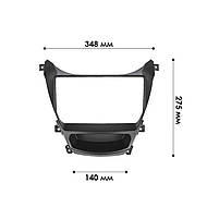 Перехідна рамка 9" Lesko для Hyundai Elantra (MD) 2014-2016 Avante (MD) 2013-2015 (6654) Елантра Аванте 4шт, фото 4