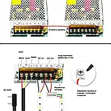 Блок живлення 5V, 25W, 5А, металевий корпус, IP20, S-25-5, фото 3