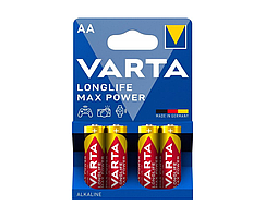 Батарейка лужна VARTA MAX T (Longlife Max Power) AA/LR6 BLISTER 4