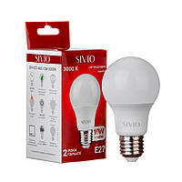 Світлодіодна лампа LED Е27 А60 10W тепла біла 3000К SIVIO