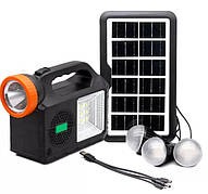 Автономна портативна зарядна станція GDTimes GD-102 Павербанк сонячна панель радіо