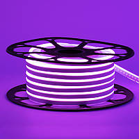 Неоновая лента светодиодная фиолетовая 12V 6х12 AVT-smd2835 120LED/m 11 W/m IP65