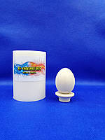 Силиконовая форма 8 см Пасхальное Яйцо на подставке для заливки свечей, мыла, воска, гипса