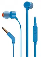 Навушники з мікрофоном JBL T110 Blue (JBLT110BLU)