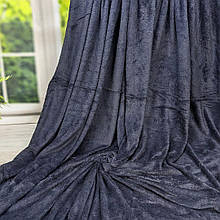 Простирадло махрова мікрофібра темно-сірий колір 180*200 см