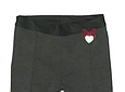 Модні дитячі штани для дівчинки прикрашені серцем 0-2 Krytik Італія 94468 / KN / 00A Сірі, фото 2