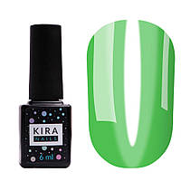 Гель-лак Kira Nails Vitrage №V04 (зеленый салатовый, витражный), 6 мл