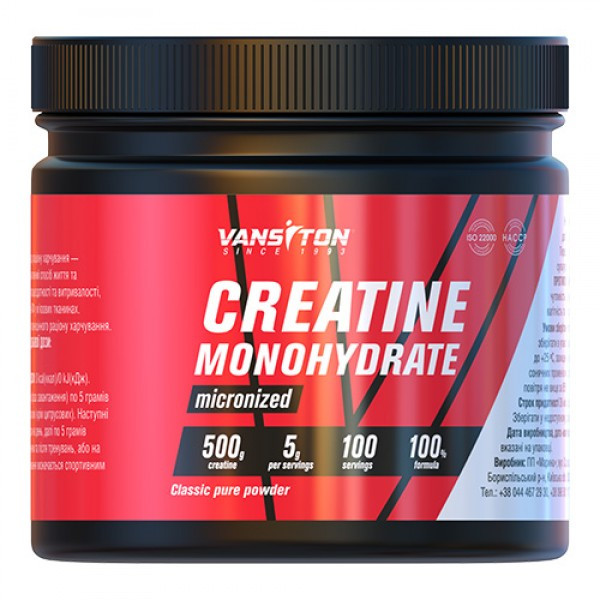 Креатин Vansiton Creatine Monohydrate, 500 грам