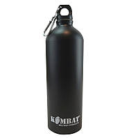 Фляга тактична армійська алюмінієва KOMBAT UK ЗСУ (ВСУ) Aluminium Water Bottle 1000ml чорний KU_22