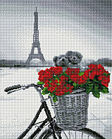 Набор Алмазная мозаика вышивка (квадратные стразы, полная выкладка, без подрамника) 40х50 "Романтичный Париж"