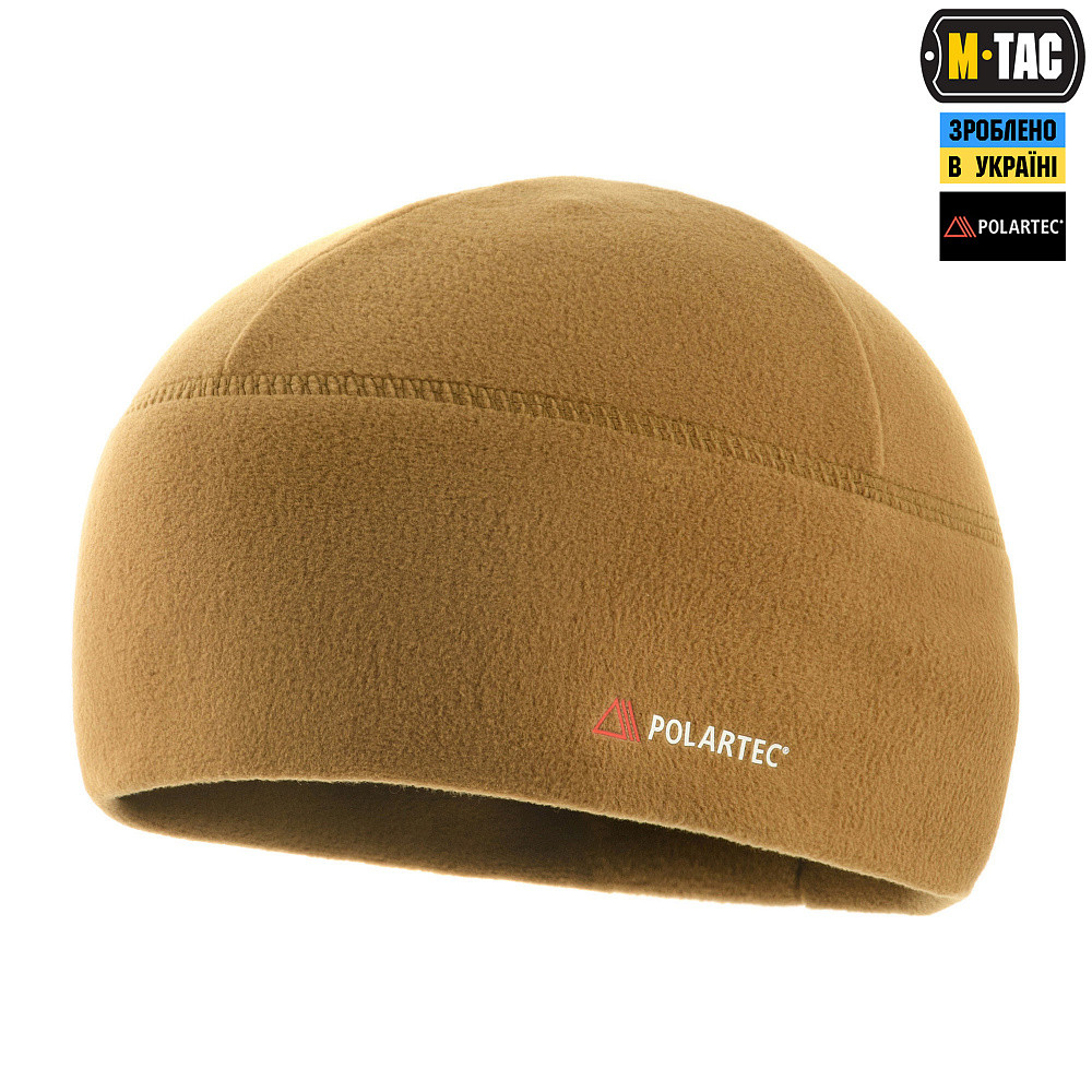 Шапка тактическая зимняя теплая M-Tac Watch Cap флис Light Polartec S койот GL_55 - фото 2 - id-p1752158003