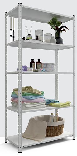 Купить Стеллаж металлический Элегант 1 на 5 полок металл крашенный ...