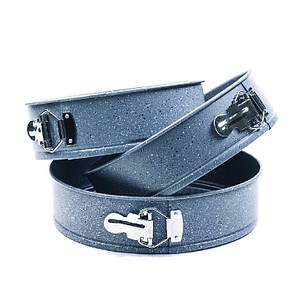 Роз'ємні форми для випікання набір Con Brio СВ-532 Eco Granite круглі 3 шт. (Niz14088), фото 2