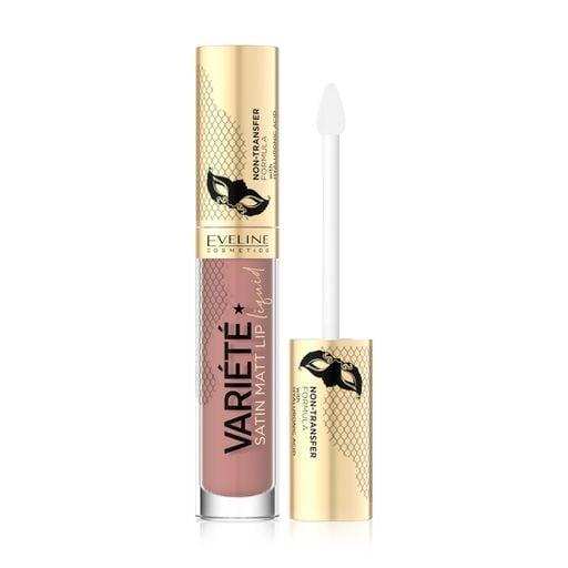 Рідка помада для губ Eveline Cosmetics Variate Satin Matt Lip Liquid Lipstick No10 Creme Brulee, 4.5 мл