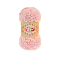 Пряжа для вязания Alize Baby softy. 50 г. 115 м. Цвет - светло розовый 340