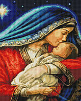 Набор Алмазная мозаика вышивка (квадратные стразы, полная выкладка, без подрамника) 40х50 икона Мария с