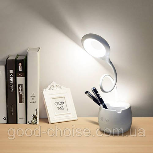 Настольная аккумуляторная LED лампа, USB TGX 772 Белая / Светодиодная ...