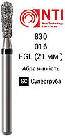 830L-016-FG NTI Бор Алмазный грушевидный ( груша ) для турбинного наконечника ( Черный ) 830L.314.016 SC
