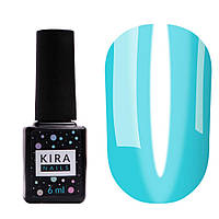 Гель-лак Kira Nails Vitrage №V08 (голубой, витражный), 6 мл