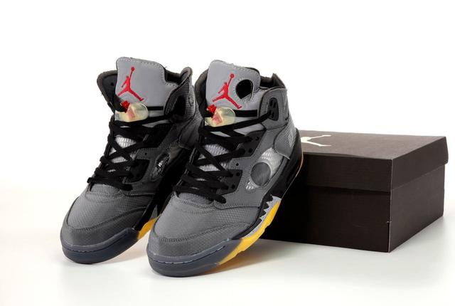 jordan 5 grey and red