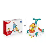 Дитячі ходунки каталка Перші кроки музичні НЕ 0830, підсвітка, звуки, мелодії, сортер, гра з кульками, фото 2