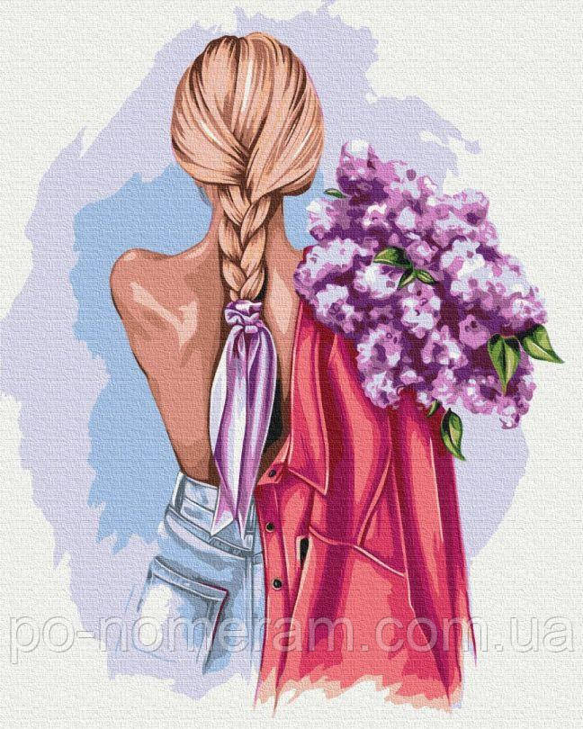 Акційна Картина за номерами BrushMe Ніжний букет ©Звонарьова Наталія (BS53281) 40 х 50 см, фото 1