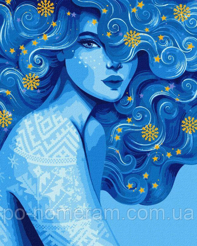 Акційна Розмальовки за номерами Ідейка Холодна краса ©pollypop92 (KHO2587) 40 х 50 см, фото 1