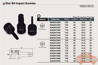 Головка с насадкой ударная 1/2 TORX T70 TOPTUL (шт.)