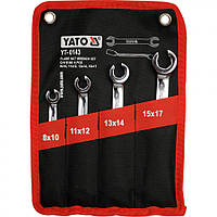 Набор ключей разрезных 4 единицы 8 - 17 мм YATO в чехле (к-т.)