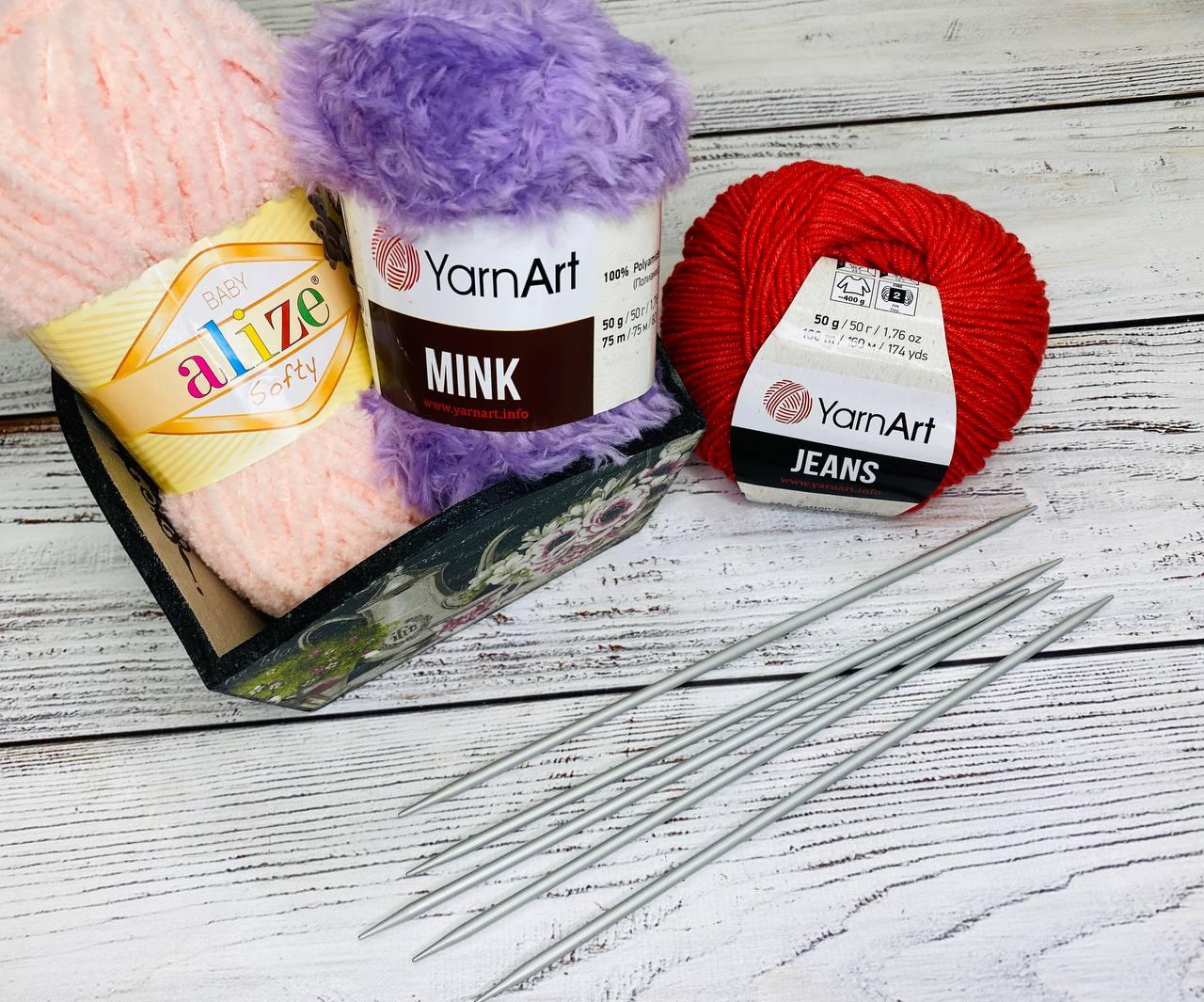 Купить Набор спиц вязальных металлических 3.5 для вязания носков. Длина ...