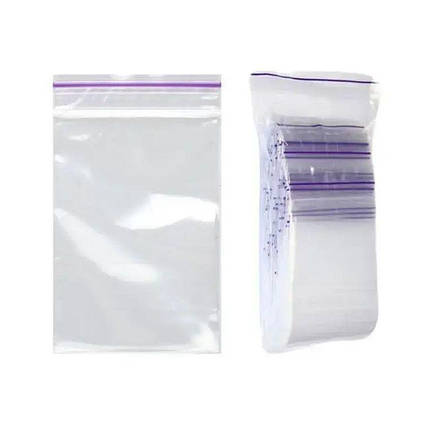 Пакети з замком Zip-Lock для пакування 8х10 см 100 шт / уп, фото 1