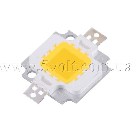 Світлодіод 10Вт 9-12В 900мА теплий білий, фото 1