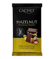 Шоколад чорний CACHET Hazelnut Dark, 300г