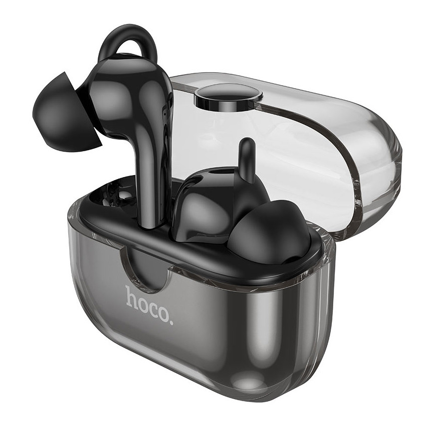 Навушники вакуумні безпровідні з мікрофоном Hoco EW22 TWS Bluetooth в кейсі Чорний (EW22/Black)
