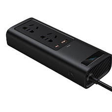 Інвертор (перетворювач напруги) автомобільний Baseus 150 Вт In-car Inverter Чорний (CRNBQ-A01), фото 4