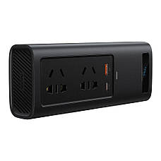 Інвертор (перетворювач напруги) автомобільний Baseus 150 Вт In-car Inverter Чорний (CRNBQ-A01), фото 5