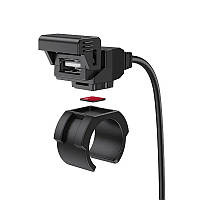 USB зарядка для телефону на мотоцикл HOCO Single port Z45 black S