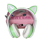 Навушники дитячі Cat Ear В39М з радіо і блютуз м'ятний, фото 4