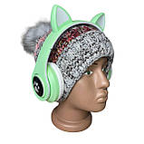 Навушники дитячі Cat Ear В39М з радіо і блютуз м'ятний, фото 5