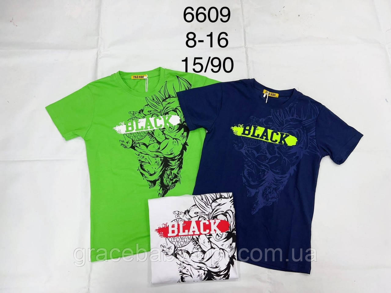 Футболка для хлопчиків оптом, F&D, 8-16 років, № 6609