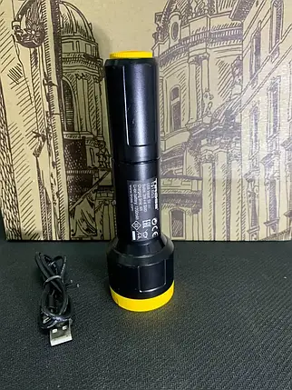 Ручний ліхтар Tiross TS-1853 економний багатофункціональний акумуляторний ліхтарик, фото 1